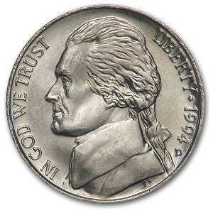 1994-D Jefferson Nickel BU 1994-D Jefferson Nickel BU